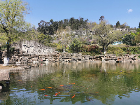 假山池水景观