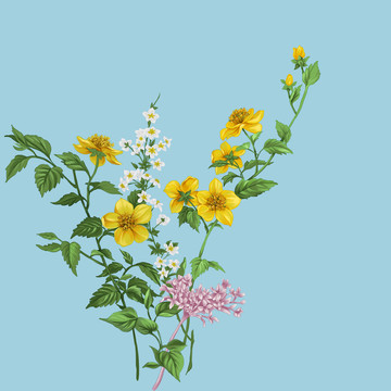 小花手繪