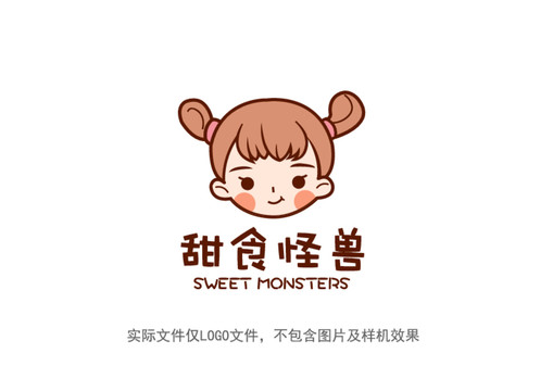 女孩卡通Logo設(shè)計