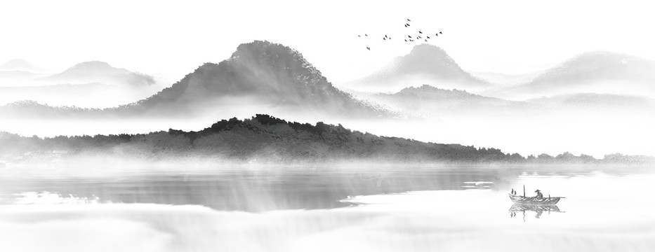 水墨山水畫