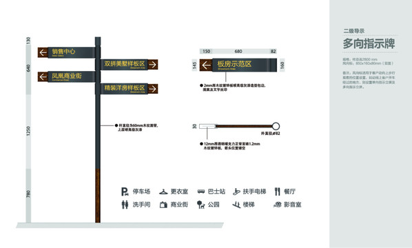 多向指示牌