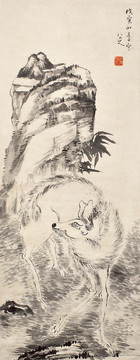 朱耷清八大山人福祿圖