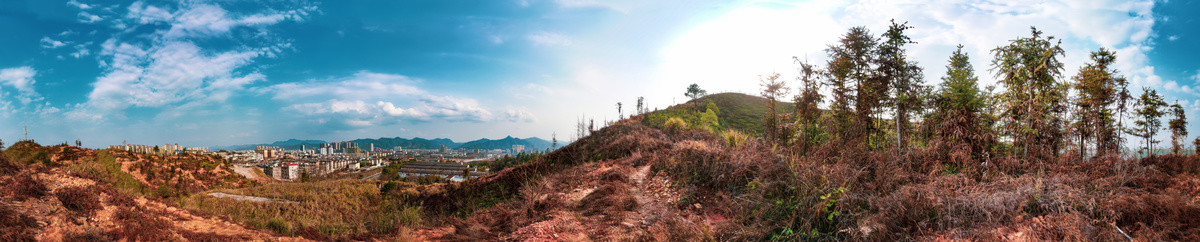 山坡荒山丘陵高全景清图