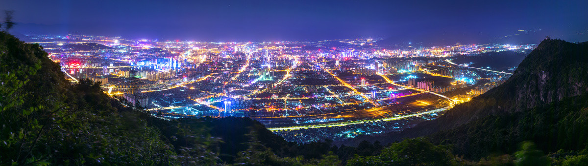 福州夜景接片高清长图