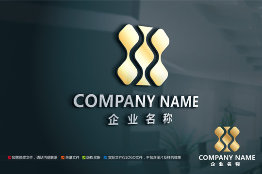家居裝飾標(biāo)志wm字母LOGO