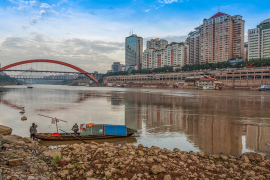 美丽的宜宾城市风光