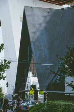 上海南浦大桥建筑独特视角