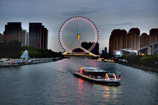 天津之眼夜景