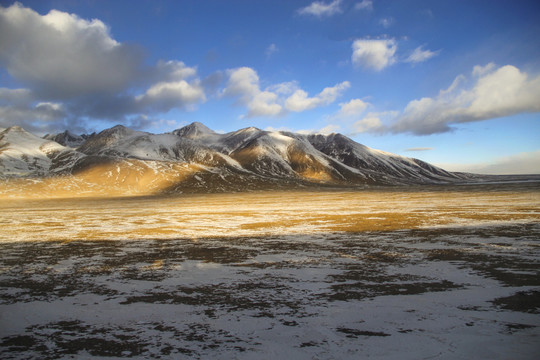 阳光雪原