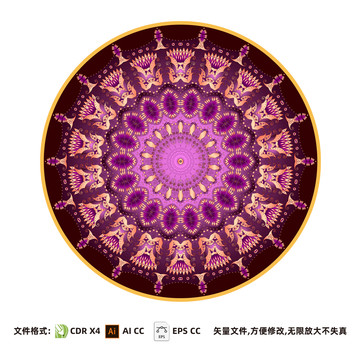古典三彩地毯圖案