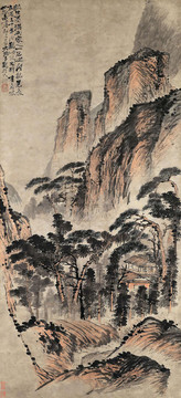 石濤山居圖