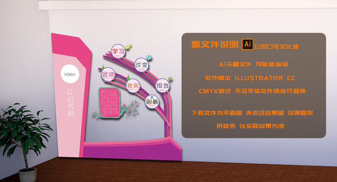 公司文化企業標語文化墻