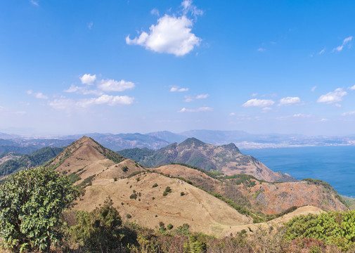 高原明珠抚仙湖全景图