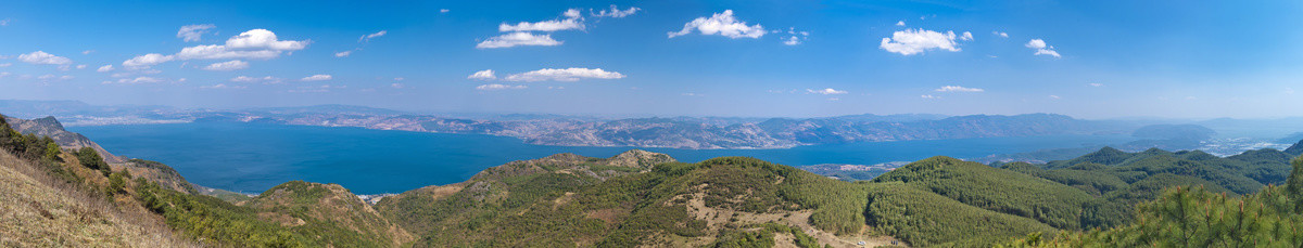 高原明珠抚仙湖全景图