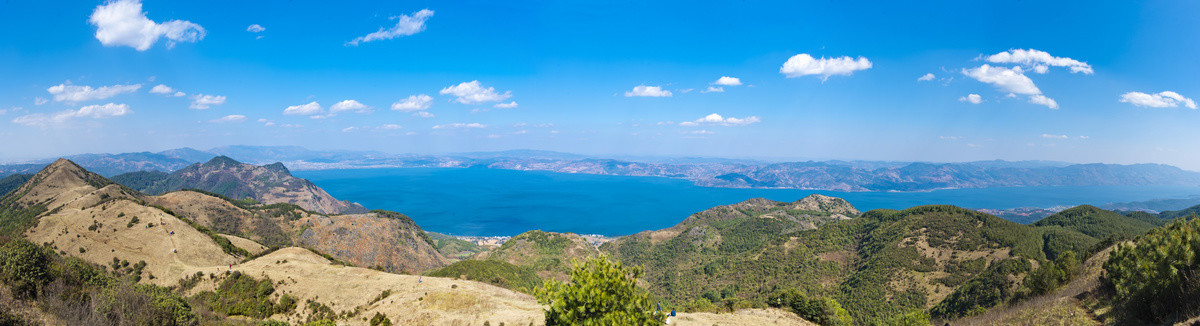 高原明珠抚仙湖全景图