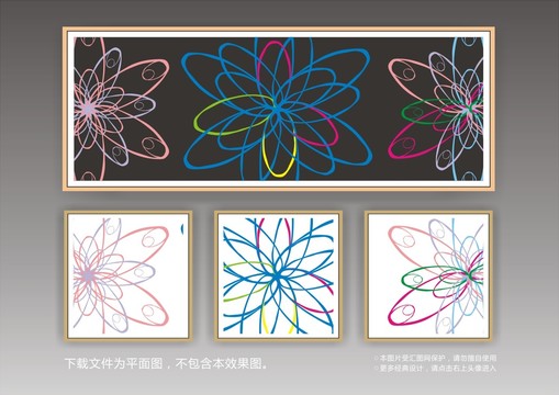 臥室五彩裝飾畫