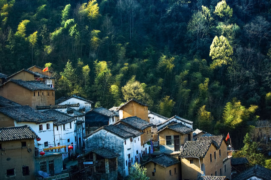 中国皖南山区自然风光和古村落