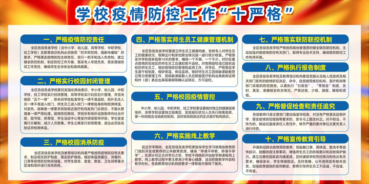 學校疫情防控工作十嚴格