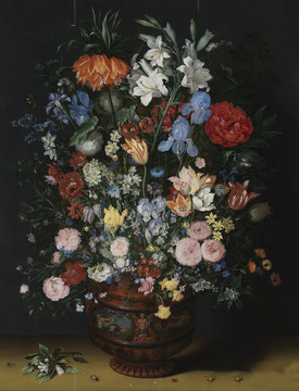 大·让·布鲁格尔 插在花瓶里的鲜花