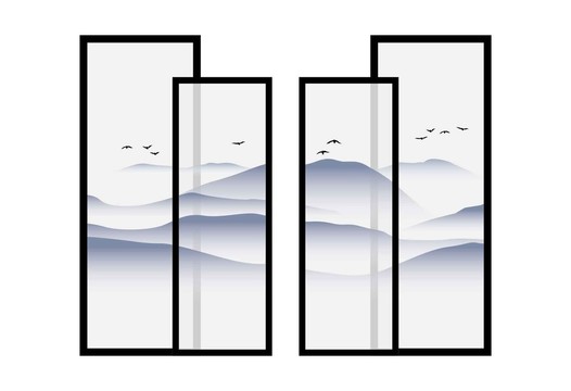 山水屏風(fēng)