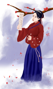 讀書的美女