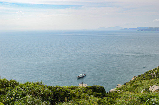 海面游船大海东极岛