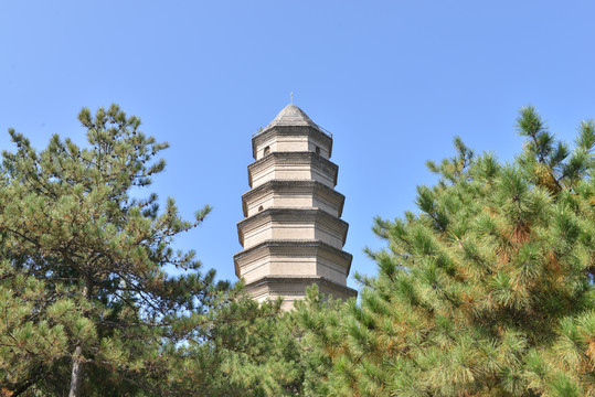 陕西延安宝塔山风景区宝塔