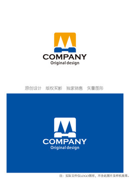 MH字母组合logo设计