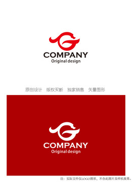 G字母logo设计GT字母组合
