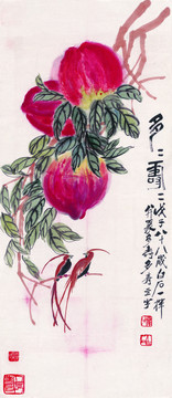 齊白石多壽多壽圖