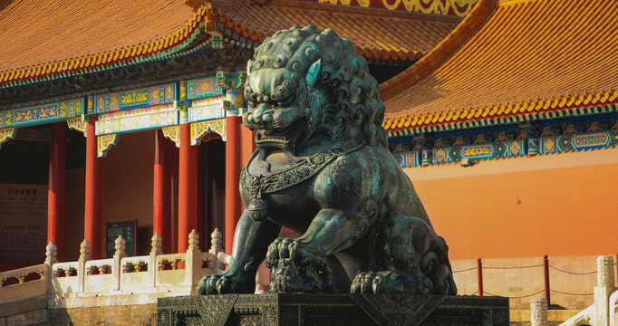 北京故宮石獅子