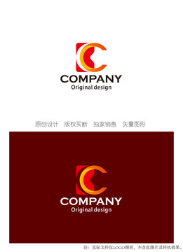 BC字母组合logo设计