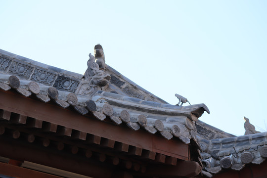 仿古屋檐建筑图片