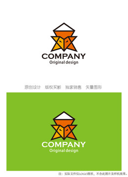 狐狸logo设计字母M标志