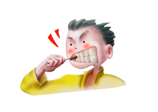 人物吃貨立體