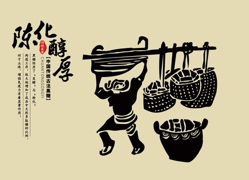 中國(guó)古法黑糖陳化醇厚