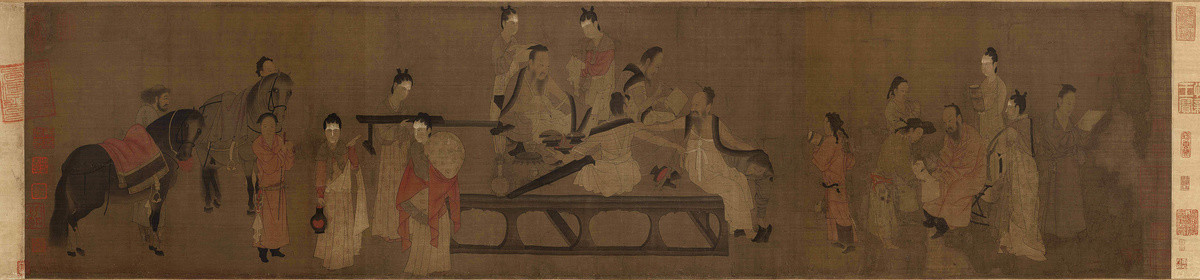 楊子華校書圖