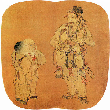 蘇漢臣 雜技戲孩圖