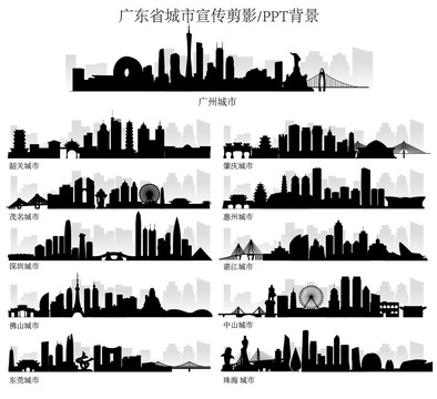 广东省城市剪影
