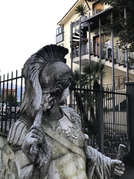 意大利庞贝街头雕塑