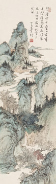 溥儒秋山高隱圖