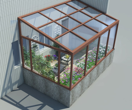 阳台花园景观设计案例效果图