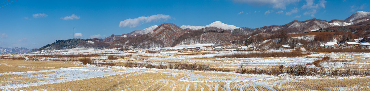 辽宁本溪关门山冬季冰雪瀑布风光