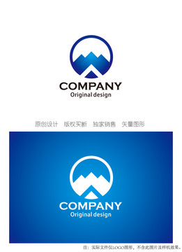 LOGO设计M字母logo设计