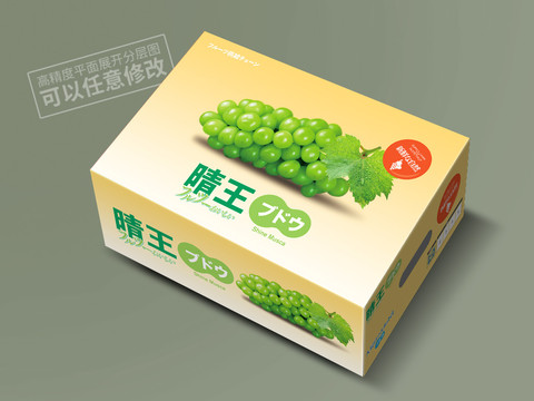 晴王包裝設計平面展開圖