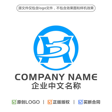 字母HD标志龙LOGO