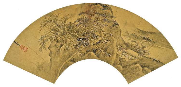 董其昌秋山隱居圖
