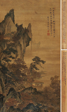 唐寅唐伯虎山莊讀書圖