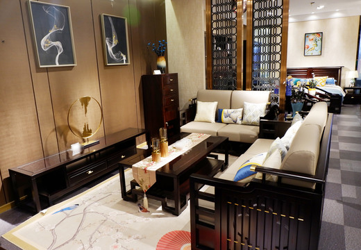 中式沙发组合实木沙发客厅沙发