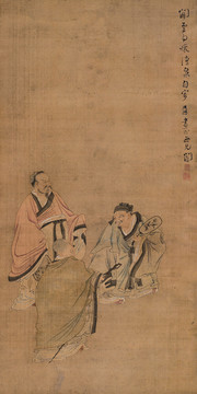 陳洪綬虎溪三笑圖